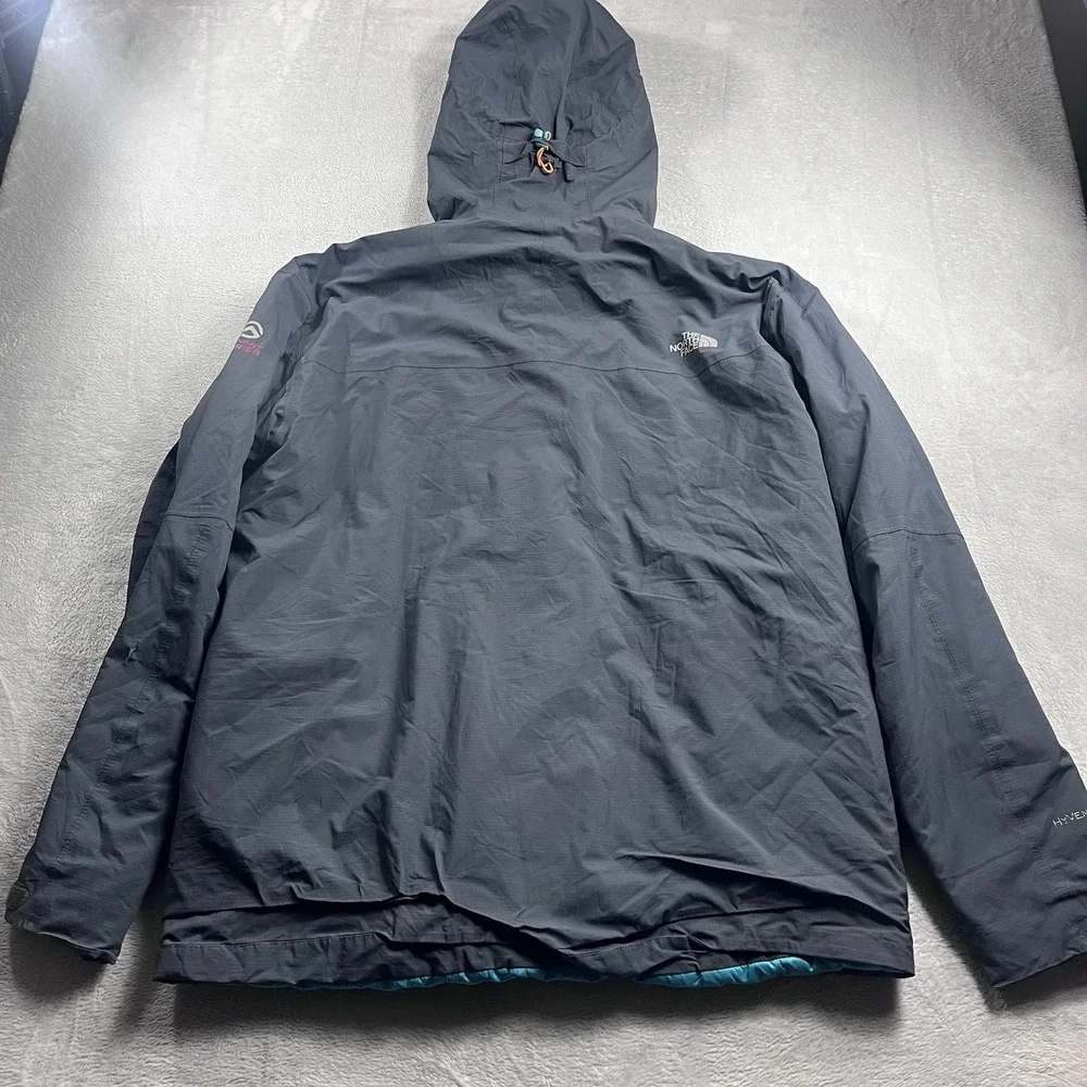 North‎ Face Summit Series Jacket Mens 2XL Gray Blue HyVent Alpha Hooded Outdoor